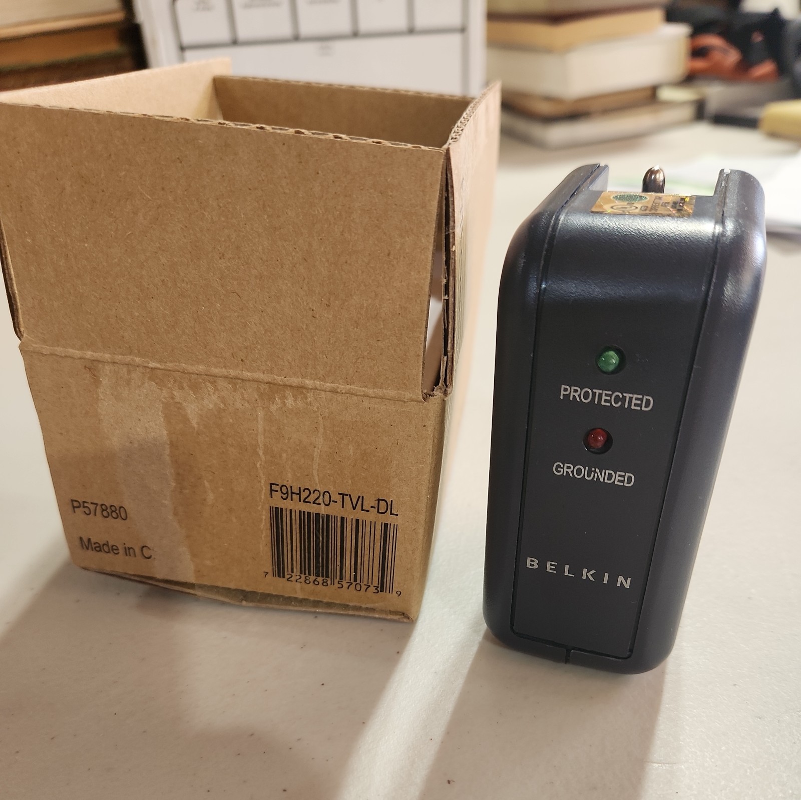 Lot of 2 NEW Belkin F9h-220-TVL-DL Travel Portable Dual 120v Surge Protector