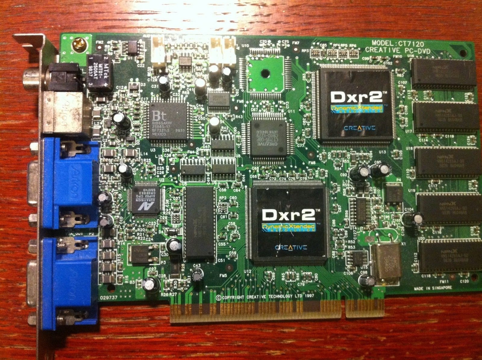 Vintage Creative Labs PC-DVD video decoder CT7120 card