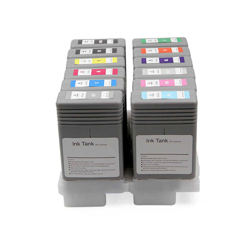 PFI-105 Compatible Ink Cartridges For Canon iPF6300 6300S 6350 6350S 12*130ML
