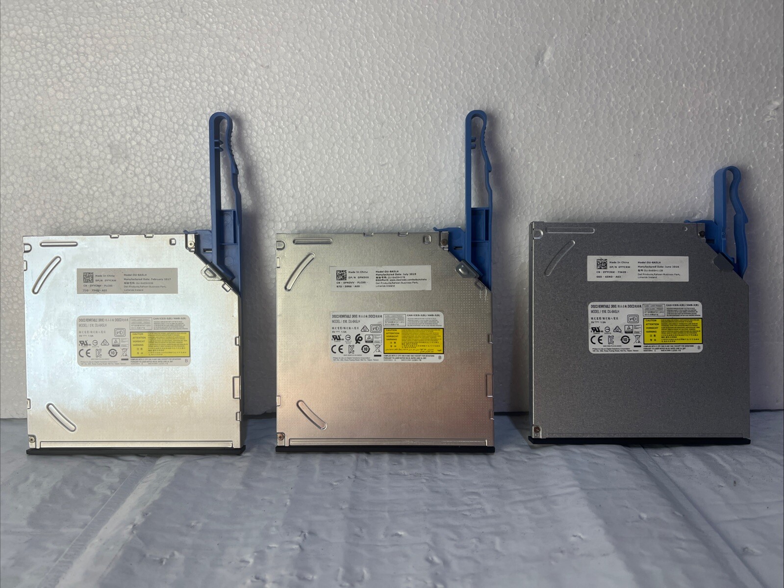 Lot Of 3 Philips & Lite-On/ DVD/CD Rewritable Optical Drive DU-8A5LH