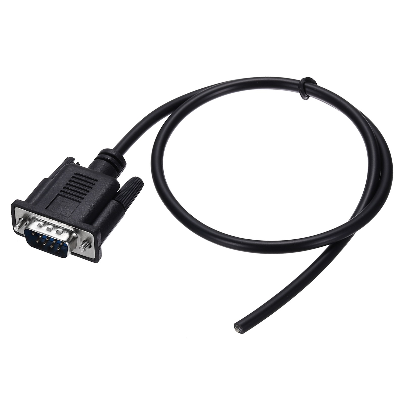 24AWG DB9 Male to 235 Bare Wire with 3 Wiring Terminals,1.6 ft