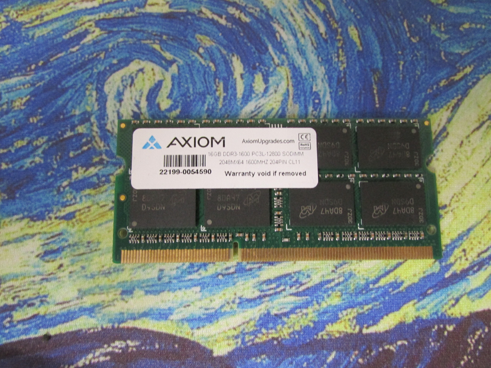 16GB DDR3 PC3-1600 PC3L-12800 SODIMM 1600MHZ Axiom