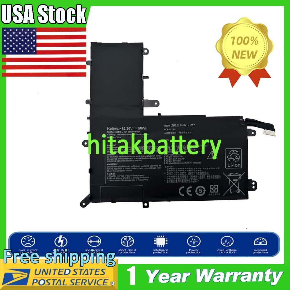 56Wh Battery for Asus ZenBook Flip 15 Q526FAC Q507 Q507I Q507IQ B41N1827 B41BmE1