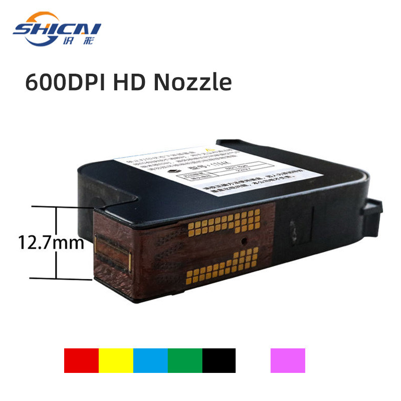 3PCS 42ML Ink Cartridge for Portable Coding Inkjet 12.7mm