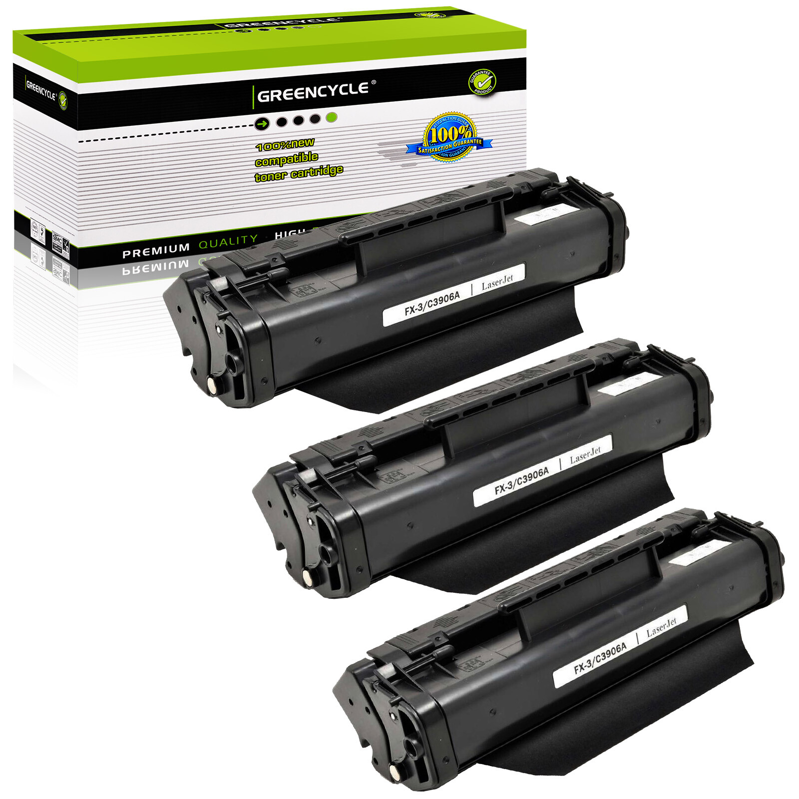 3PK C3906A Toner Cartridge Compatible with HP 6L 5L xi se 5L-FS 5L Xtra Printer