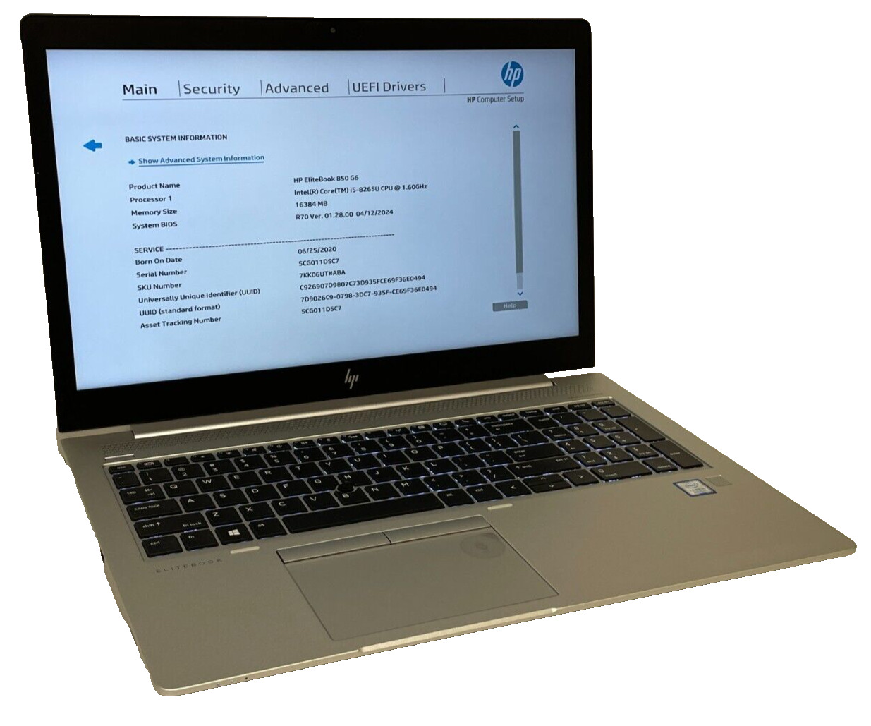 HP Elitebook 850 G6 15.6