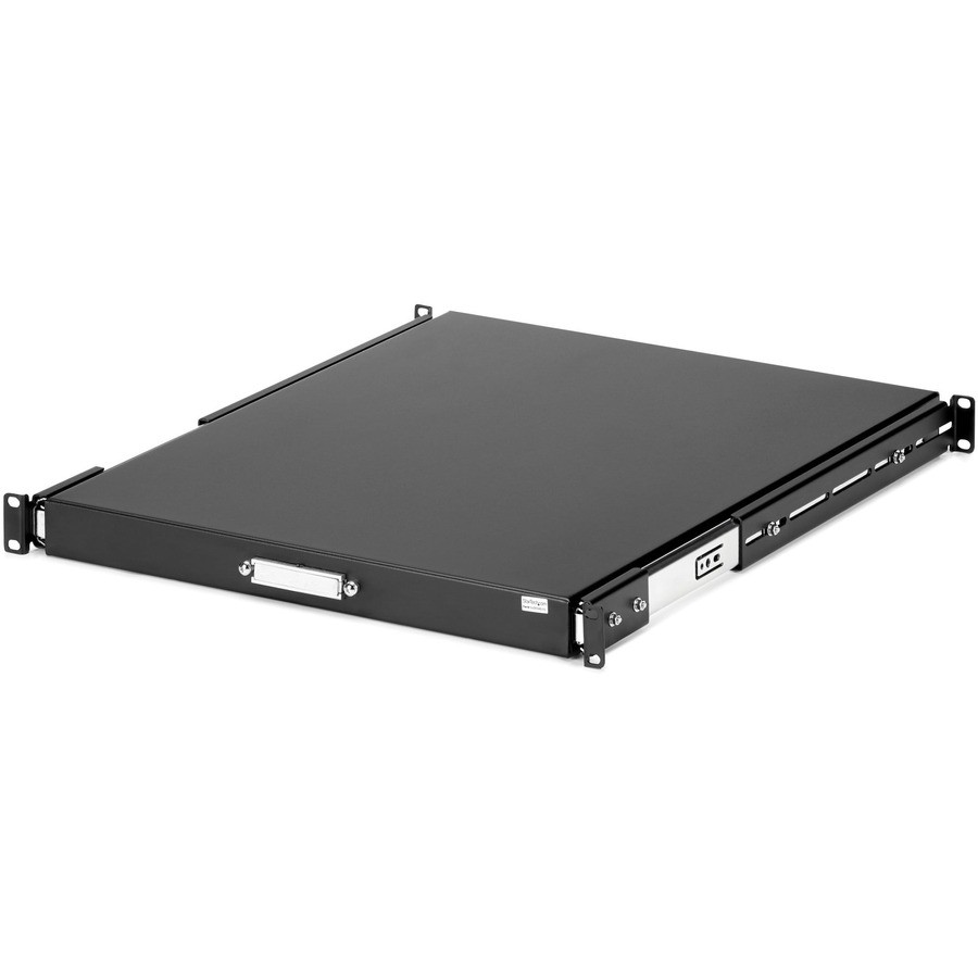 StarTech 1U Sliding Server Rack Mount Keyboard Shelf Tray, 55lbs (25Kg), 22in