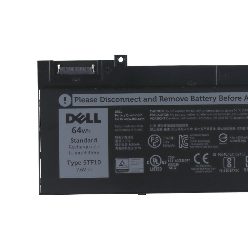 New Genuine 64Wh 5TF10 Battery for Dell Precision 7330 7530 7540 7730 0RY3F9 US