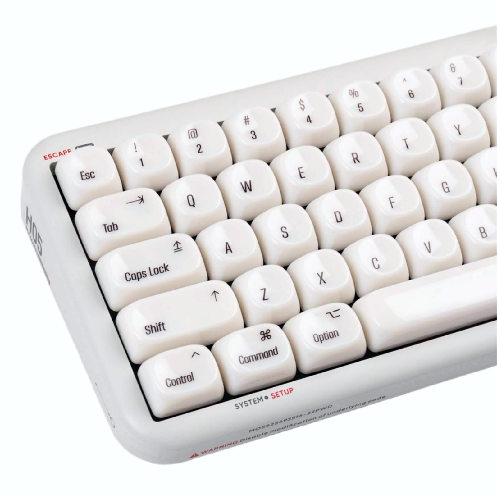 PBT Minimalist Mac White Cute MX Switch Keycap 140 PCS Mechanical Keyboard