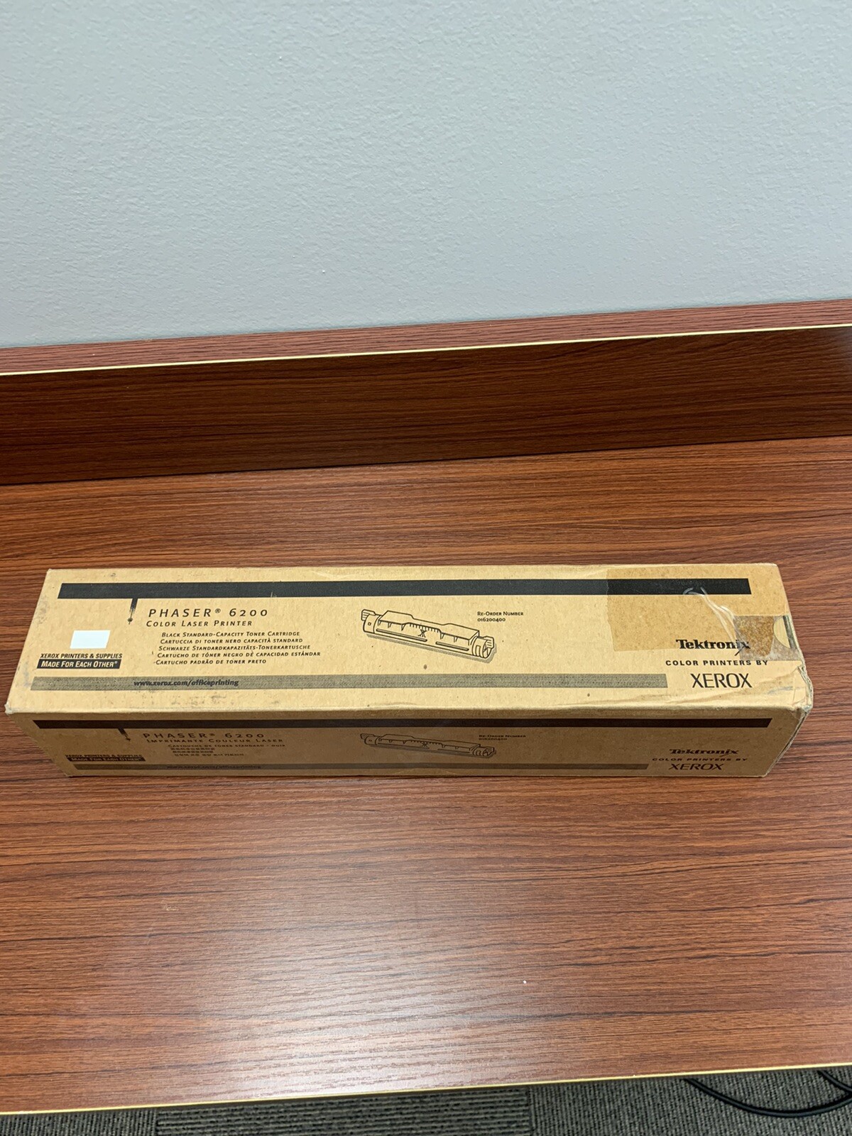 SEALED XEROX TEKTRONIX COLOR PRINTER PHASER 6200 BLACK CARTRIDGE 016200400