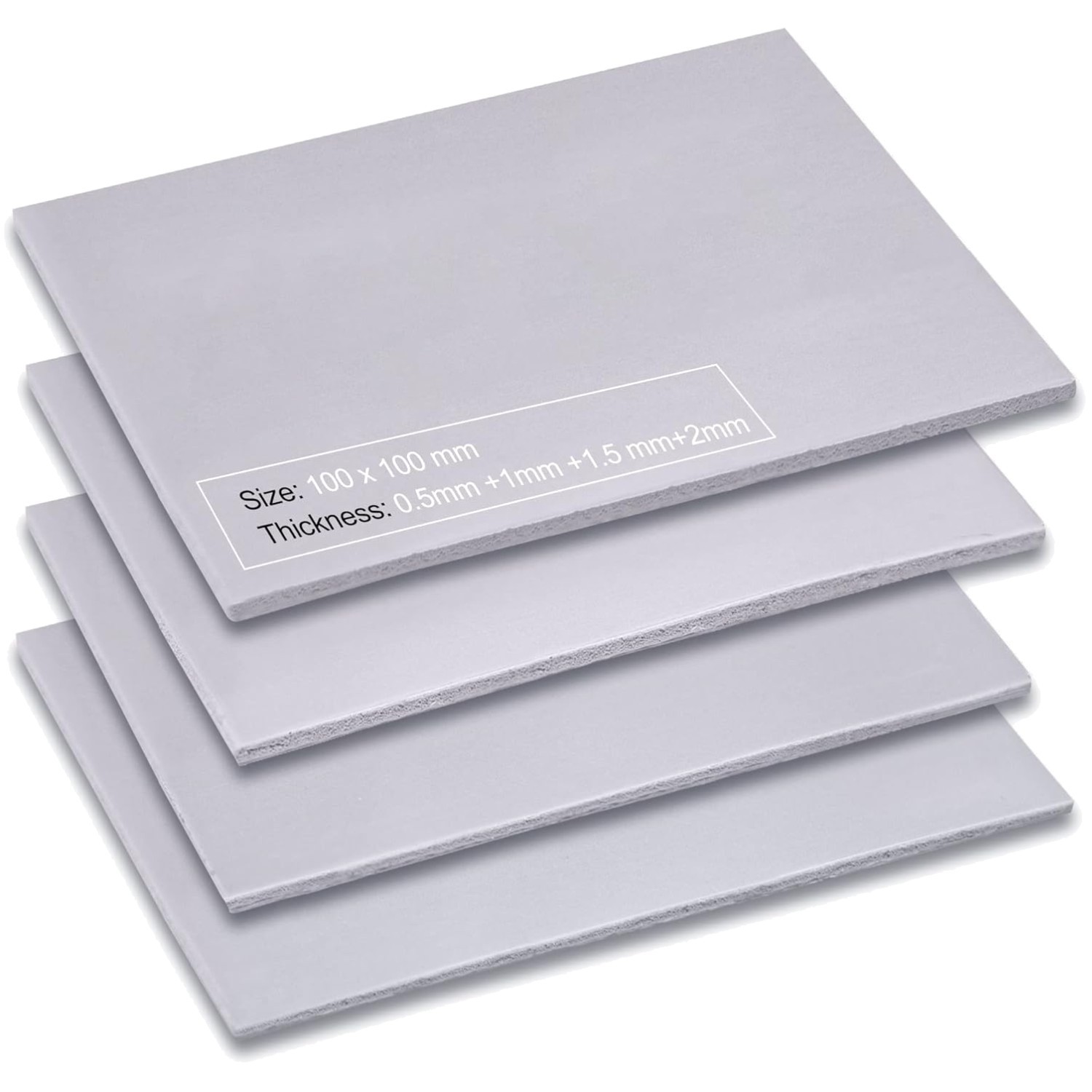 4-Pack Thermal Pads - 13W/m.K High Conductivity for Gaming PCs & Laptops