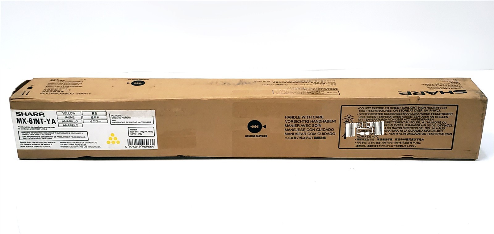 Genuine Sharp MX-61NT-YA Yellow Toner Cartridge MX-3070N MX-3570N MX-4070N OEM
