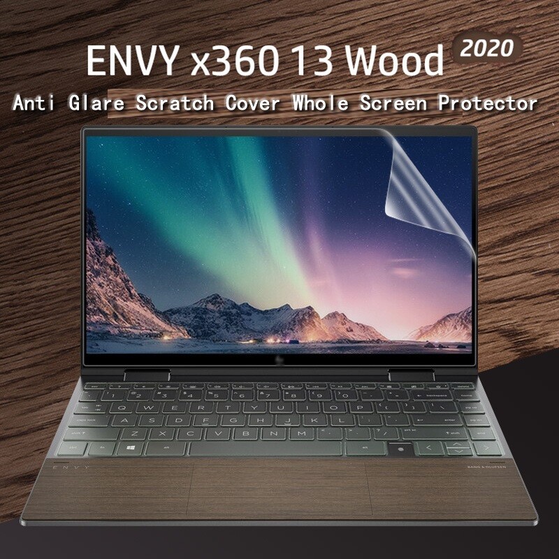 Anti glare Whole Screen Guard+ keyboard skin For HP ENVY x360 Wood 13-ay0115AU