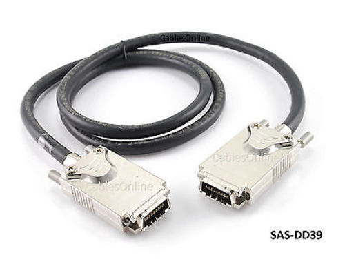 39" Serial Attached SCSI (SAS) SFF-8470 34-Pin, 4X InfiniBand Cable, SAS-DD39