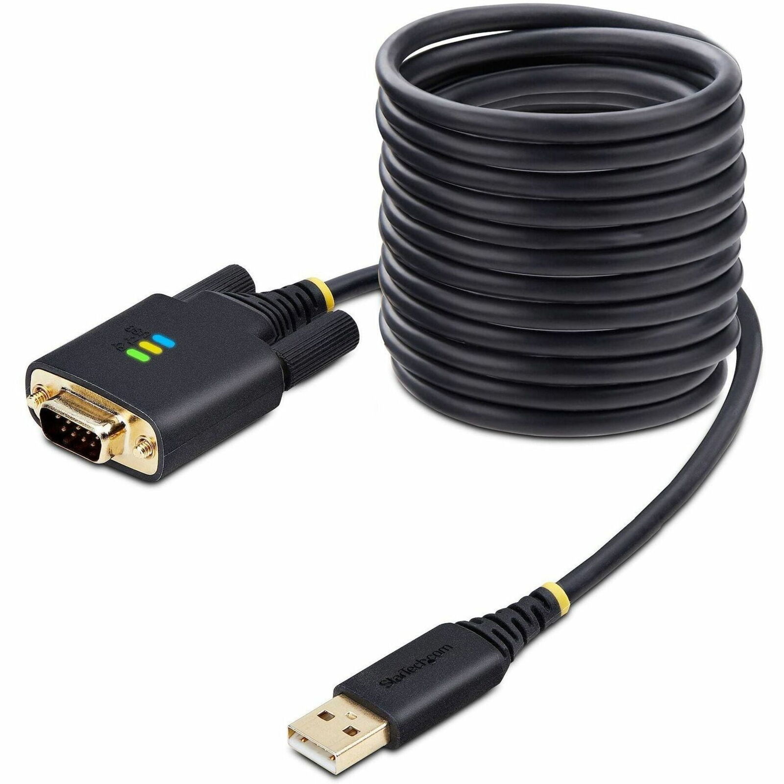 StarTech.com 10ft [3m] USB to Serial Adapter Cable, COM Retention, FTDI, DB9