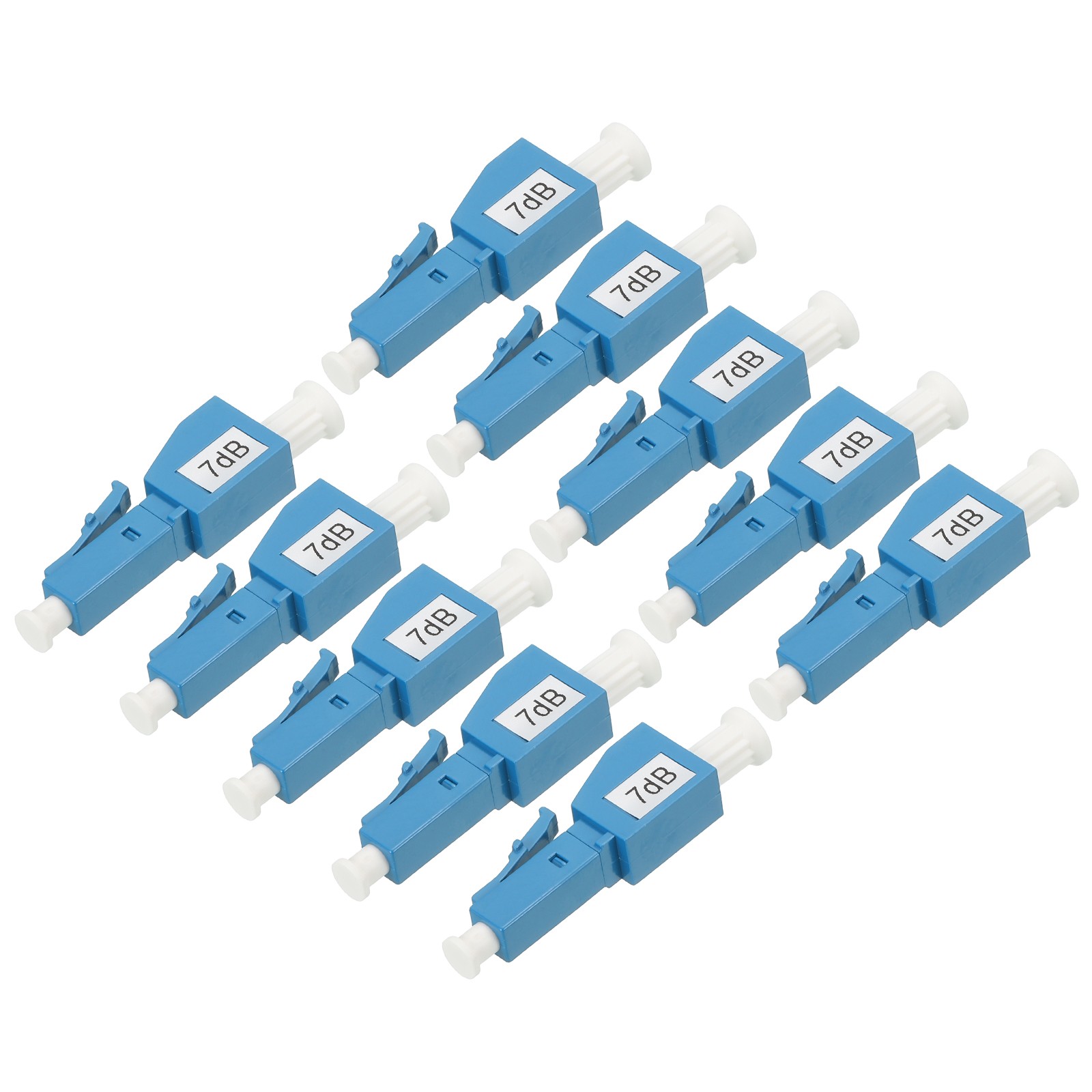 10Pcs Fiber Optic Attenuator 7dB LC/UPC Single Mode Male-Female Fiber Attenuator