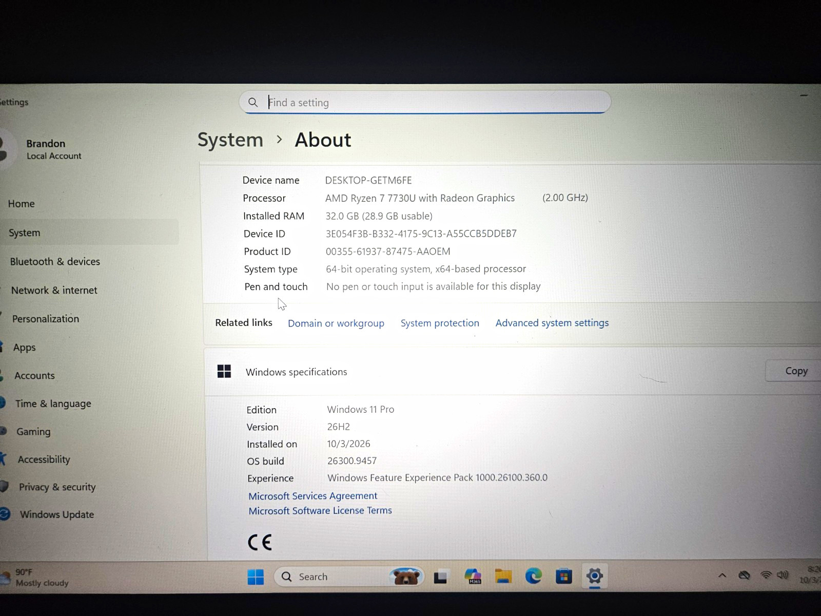 GMKtec M5 Ultra Mini Desktop PC Ryzen 7 7730U 32GB Windows 11 Pro
