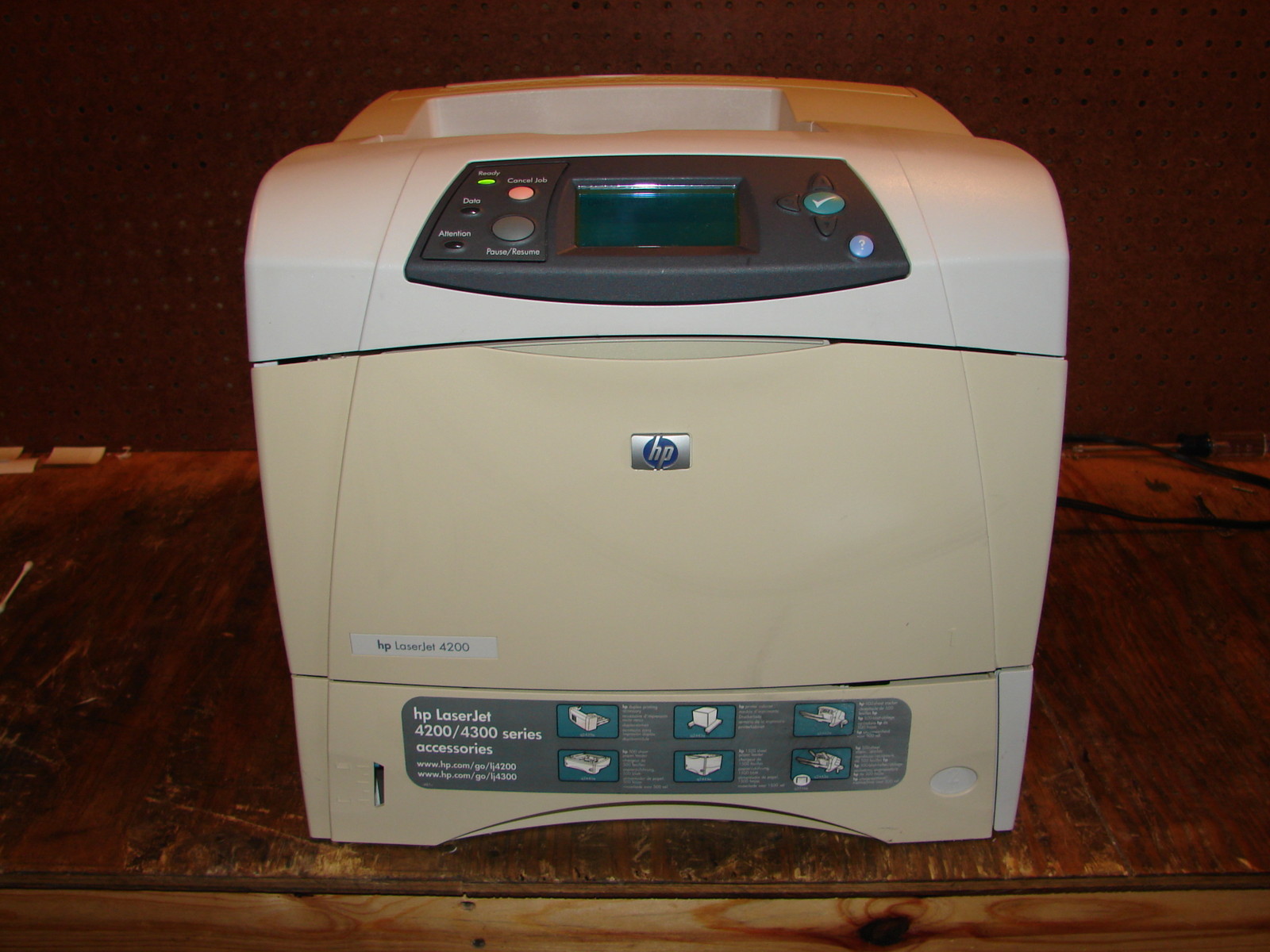 HP Laserjet  4200n Laser Printer * Cleaned & Serviced *  Warranty *COUNT 66,890*