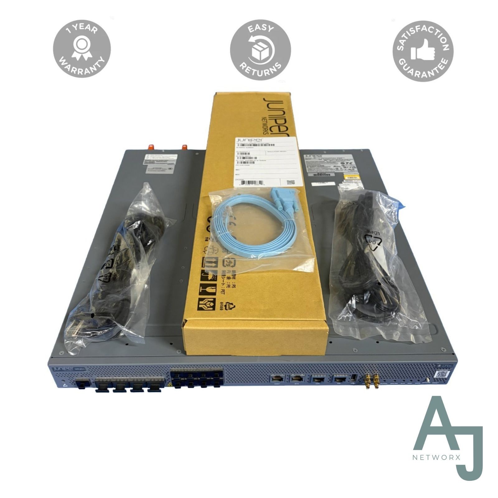 Juniper MX204-AC | JNP204 8x 10G SFP & 4x 100G 2x 650W PSU Edge Router