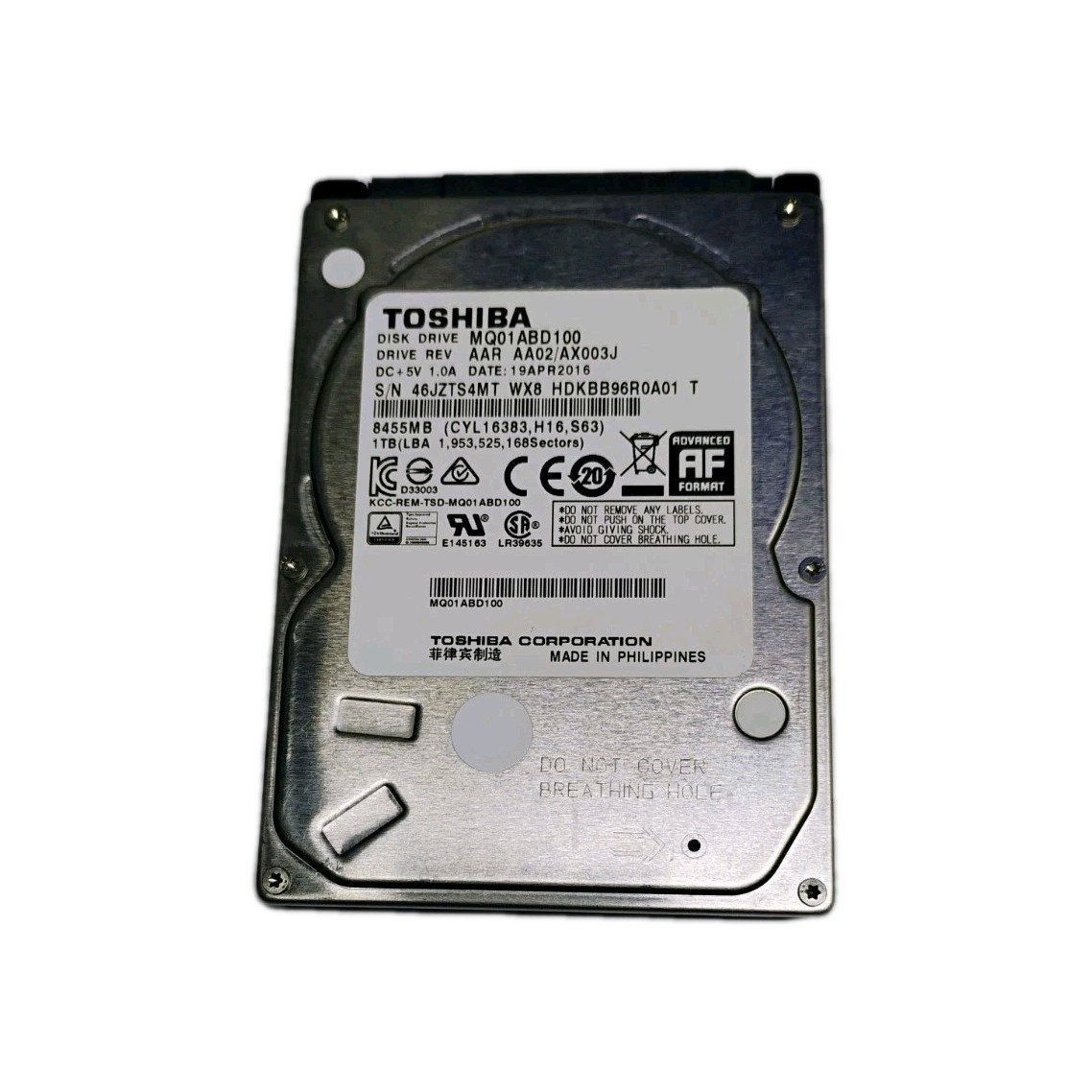 HDD Sata 1 TB Toshiba