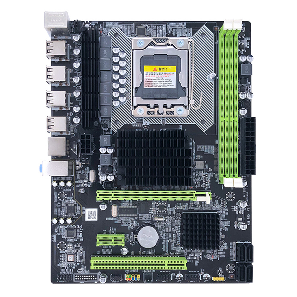 NEW for Intel X58 LGA1366 DIMM DDR3 16GB M-ATX Desktop Computer Game Motherboard