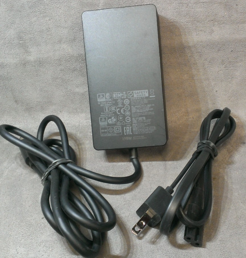 Genuine Microsoft 1931 Charger AC Adapter Power Supply for Surface Dock 2 199W