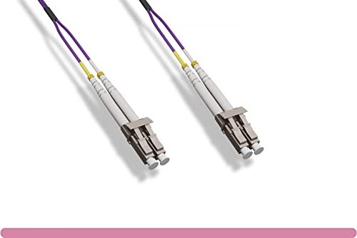 300M 40GB OM4 Multimode Duplex Fiber Optic Cable 50/125 LC Magenta Patch Cable