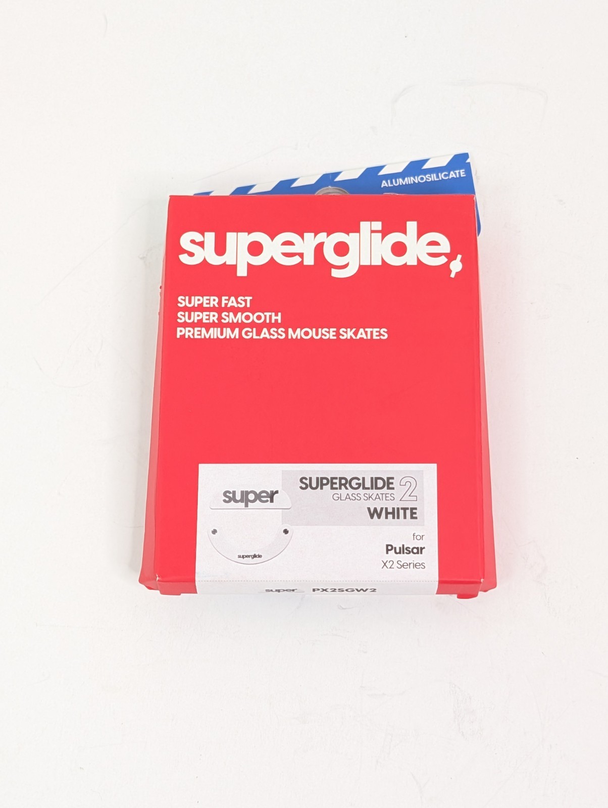 Superglide 2 Glass Mouse Skates Pulsar X2 X2V2 X2H X2A Series White Feet New