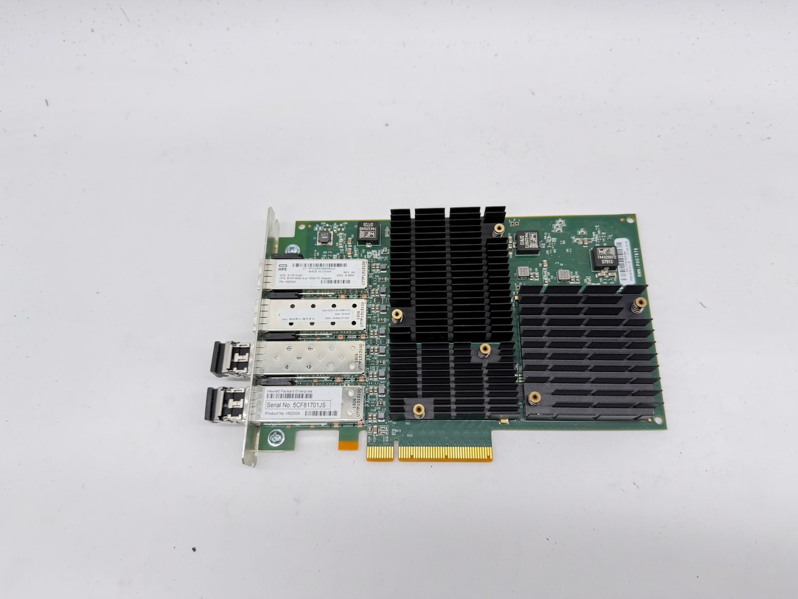 2 PCS HPE H6Z00A 3PAR StoreServ 8000 4-port 16Gb Fibre Channel Adapter 817913