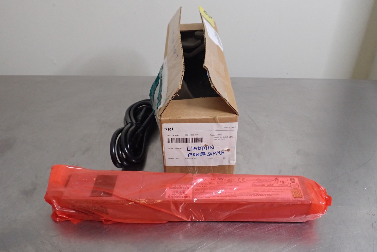 SuperMicro PWS-703P-1R 750W Switching Power Supply 80 Plus Gold - NEW