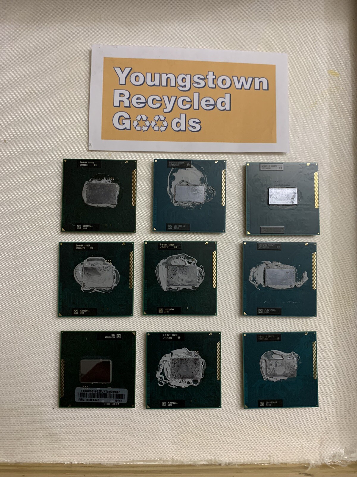 LOT OF 9 INTEL i7 i5 i3 2nd & 3rd GEN i-SERIES  SOCKET G2 LAPTOP CPUs WORKING