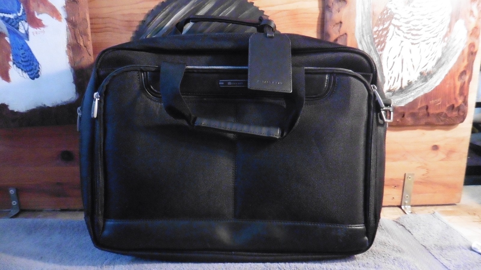 Delsey Black Travel Laptop Bag Multiple Compartments & Secure Zippers 18" x 14"