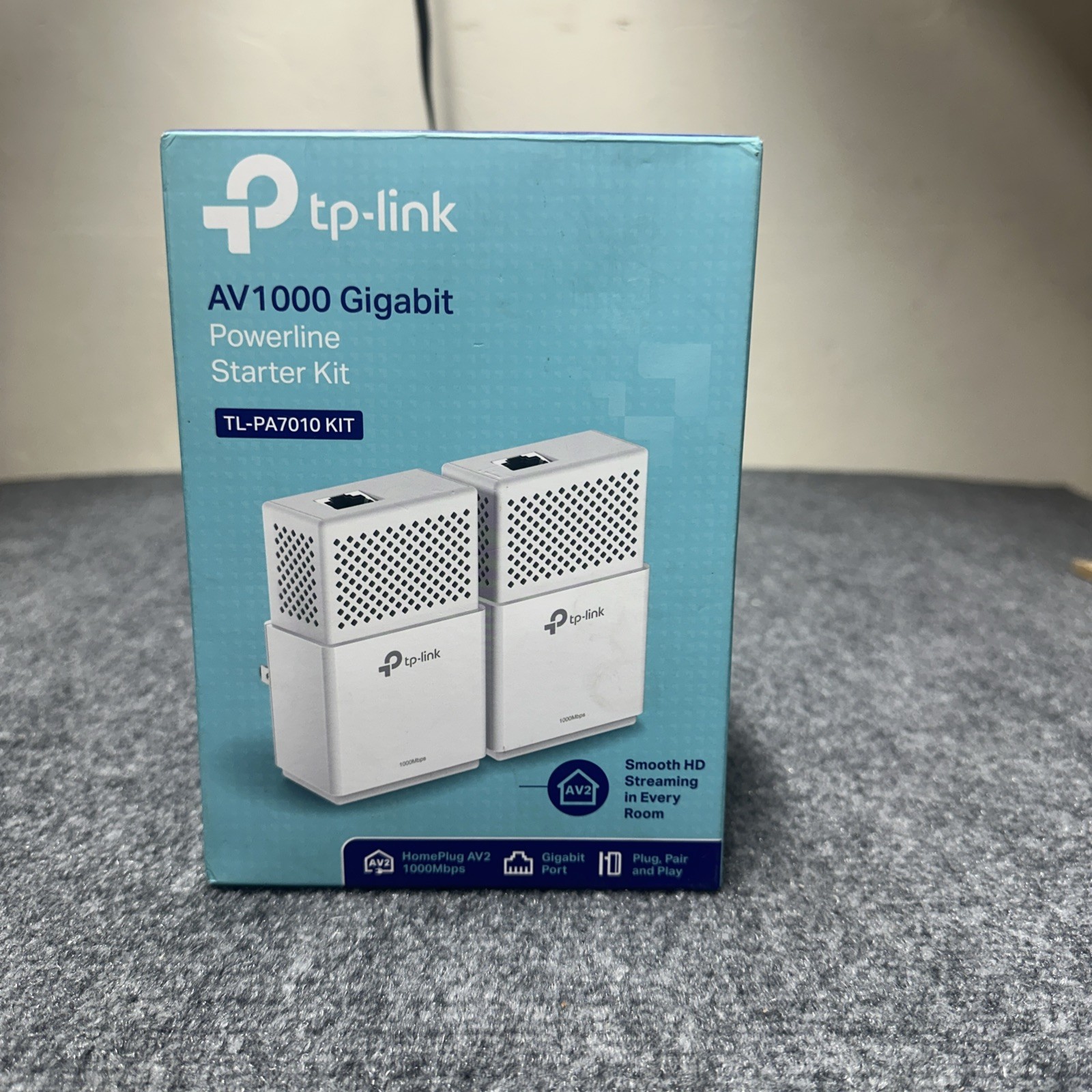 TP-Link TL-PA7010Kit AV1000 Gigabit Ethernet 1000Mbps Powerline Starter