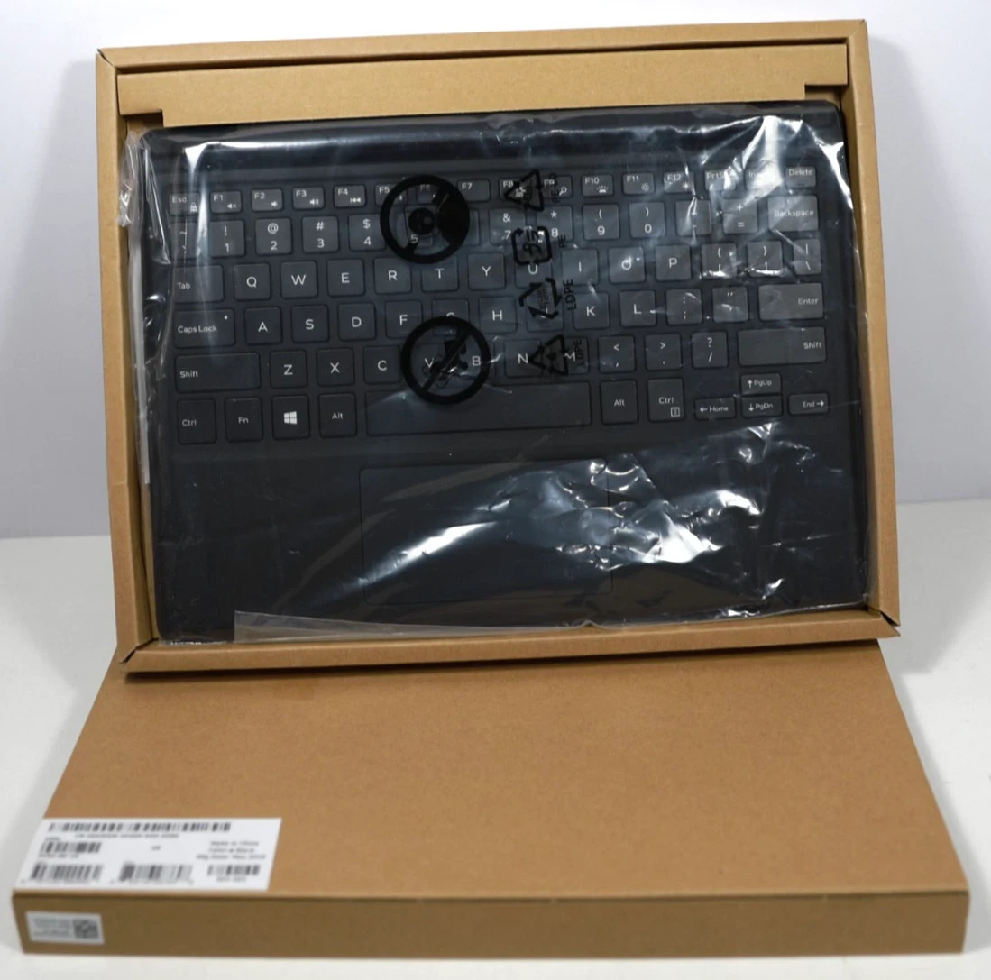 NEW Dell 9XWXW PC90BK-US 2-in-1 Travel Tablet Keyboard for Latitude OEM