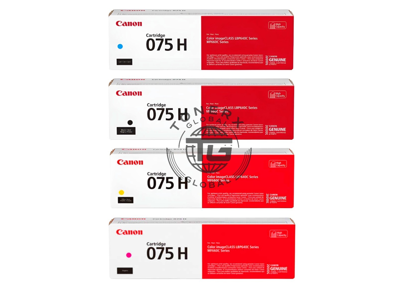 Canon 075H Original High Capacity Toner Set  (Black,Cyan,Magenta,Yellow)