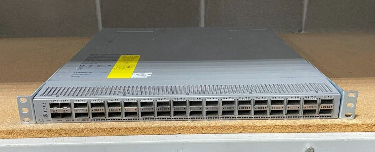 Cisco N3K-C3132Q-XL Nexus 3132Q, 32 x QSFP+ ports, Extended Memory w/Dual AC