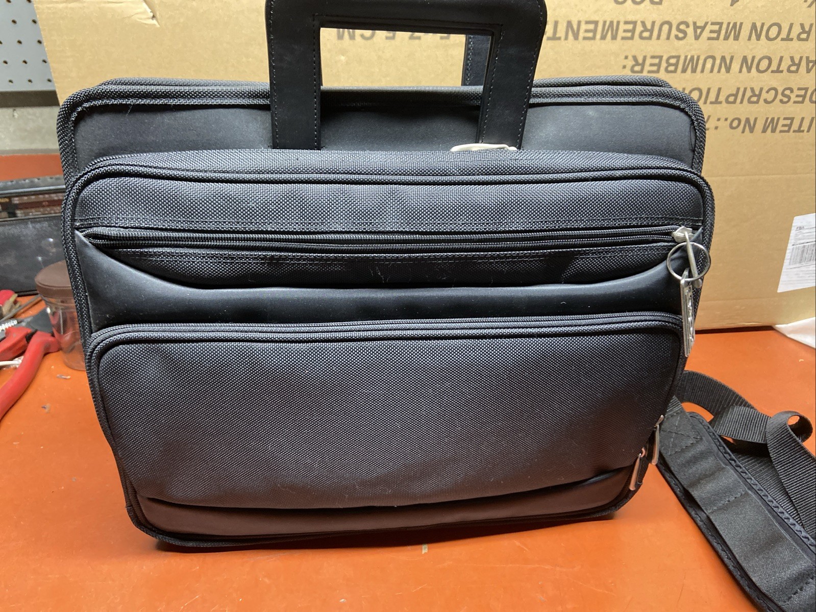 Port Noteworthy Executive Canvas black Briefcase Laptop Carrier Bag