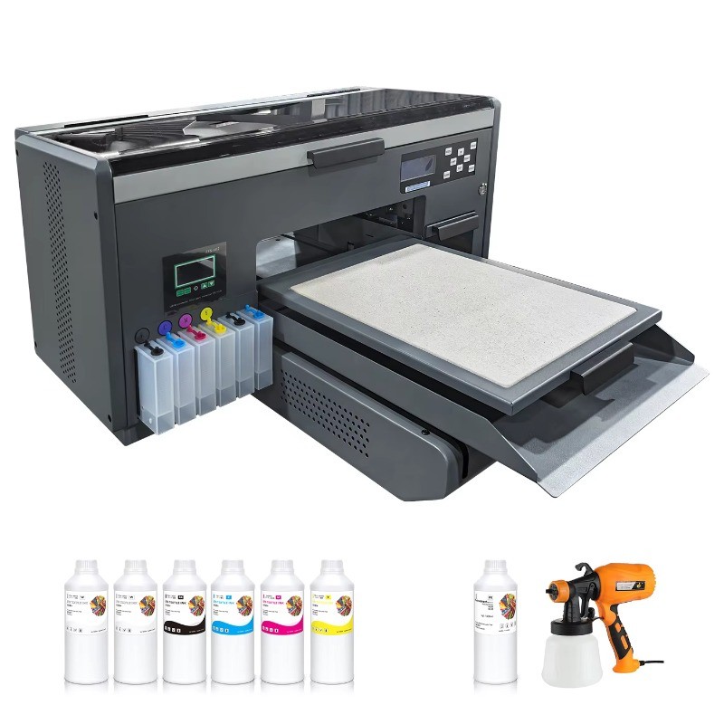 A3 Flatbed DTG Printer with for Epson 4720 Printhead Manual/Automatic Printer 