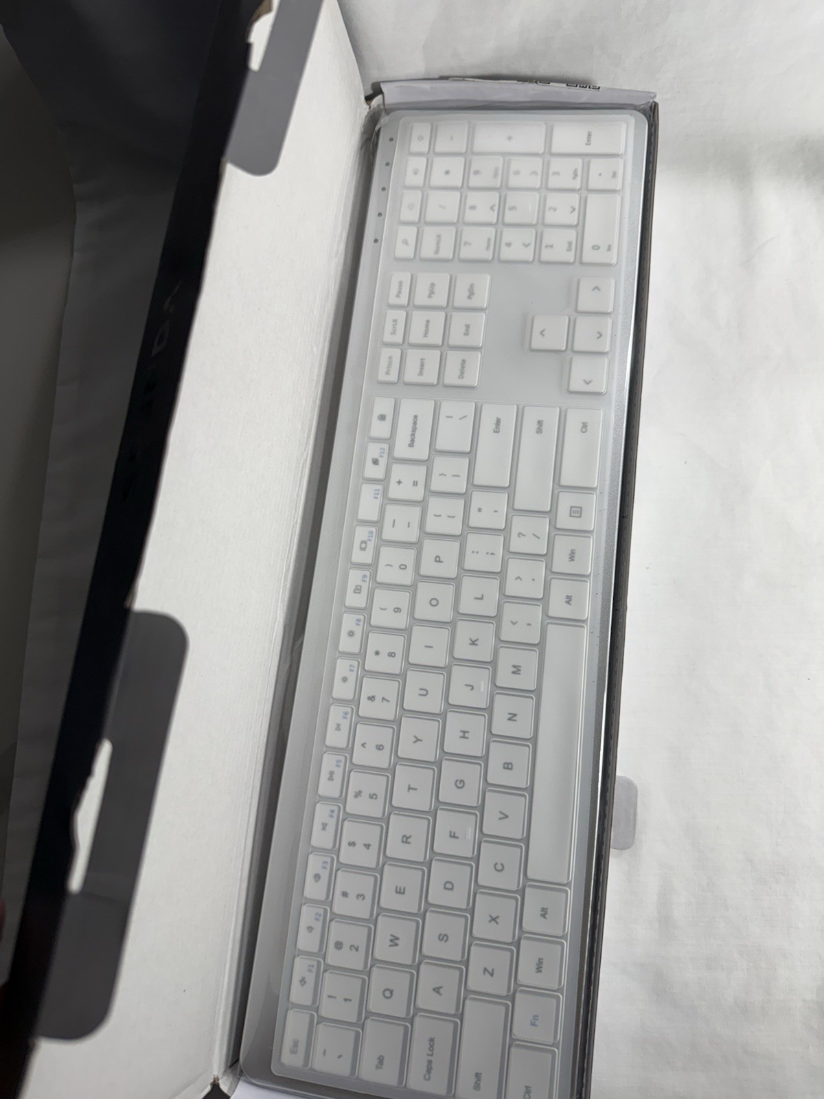 SEENDA 2.4G Wireless Keyboard and Mouse, Model SK38, White