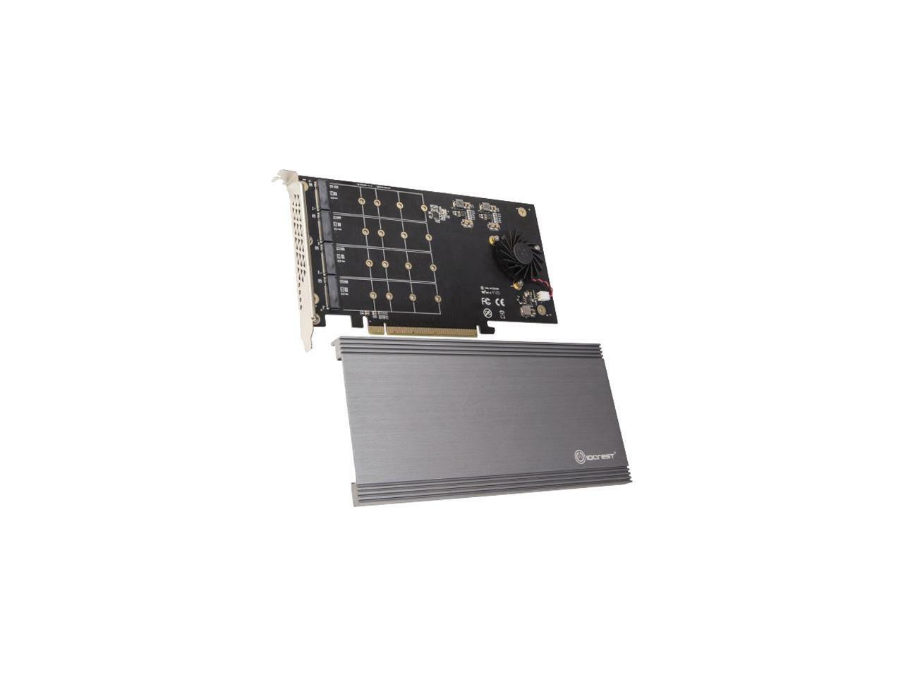 SYBA SI-PEX40161 PCI-Express 3.0 x16 PCI-Express Quad M.2 PCIe 3.0 x4 PCIe x16 E