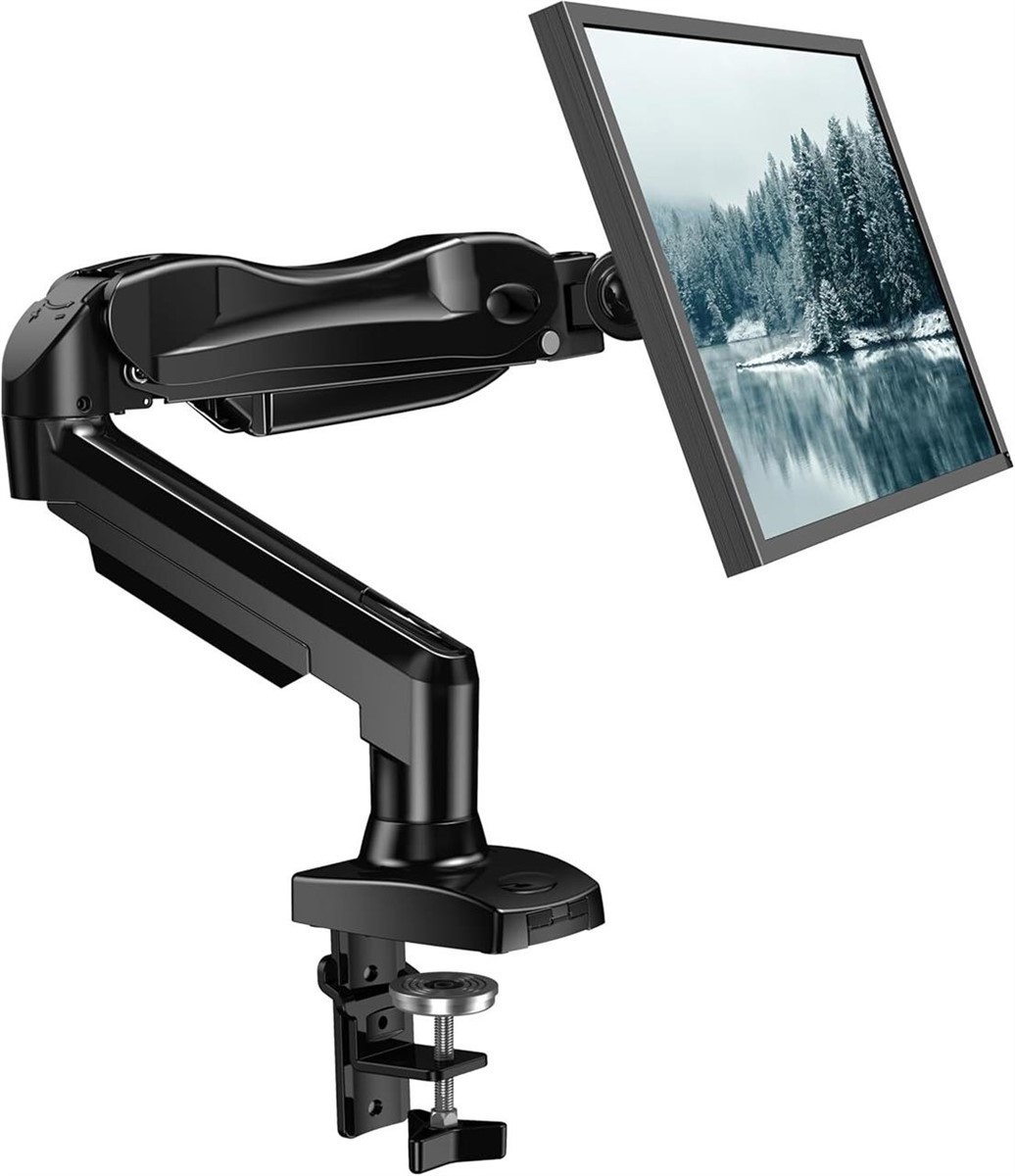 HUANUO Single Monitor Mount, 13 to 32 Inch Gas Monitor Arm, Adjustable Stand,...