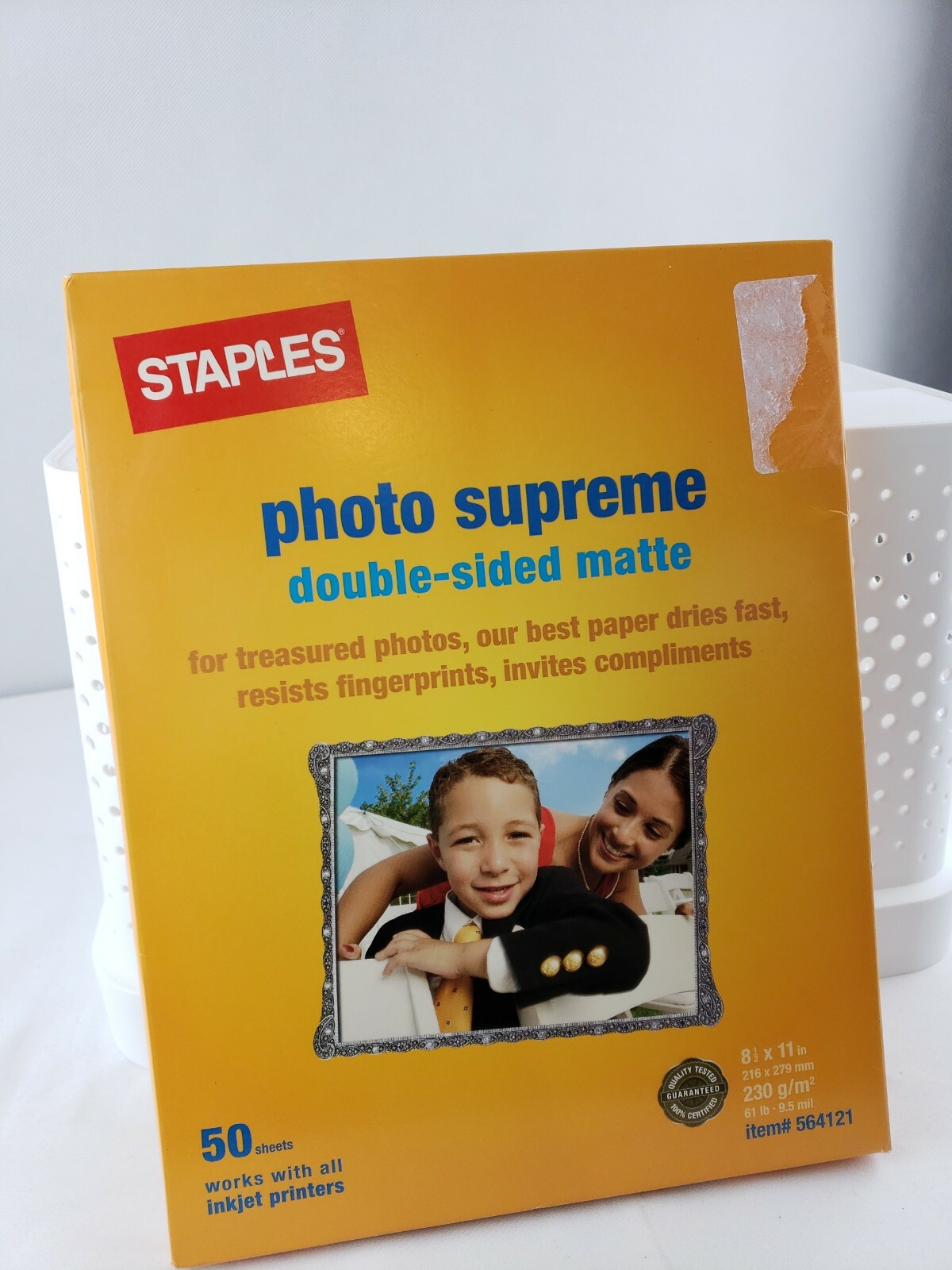 New Staples Photo Supreme Paper, 8 1/2" x 11", Double Sided Matte, 50/Pack