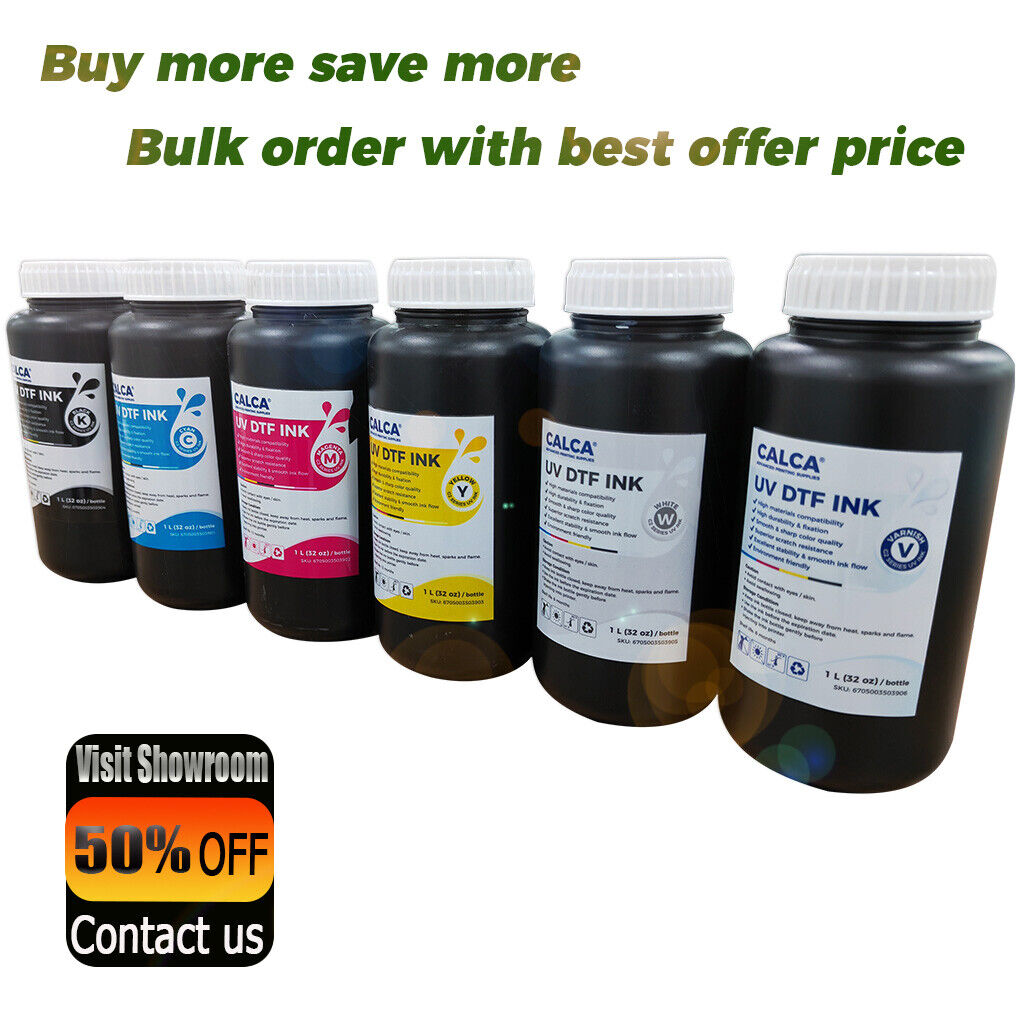 CALCA 1000ml/Bottle UV /UVDTF Ink For Crystal Label Sticker Printing