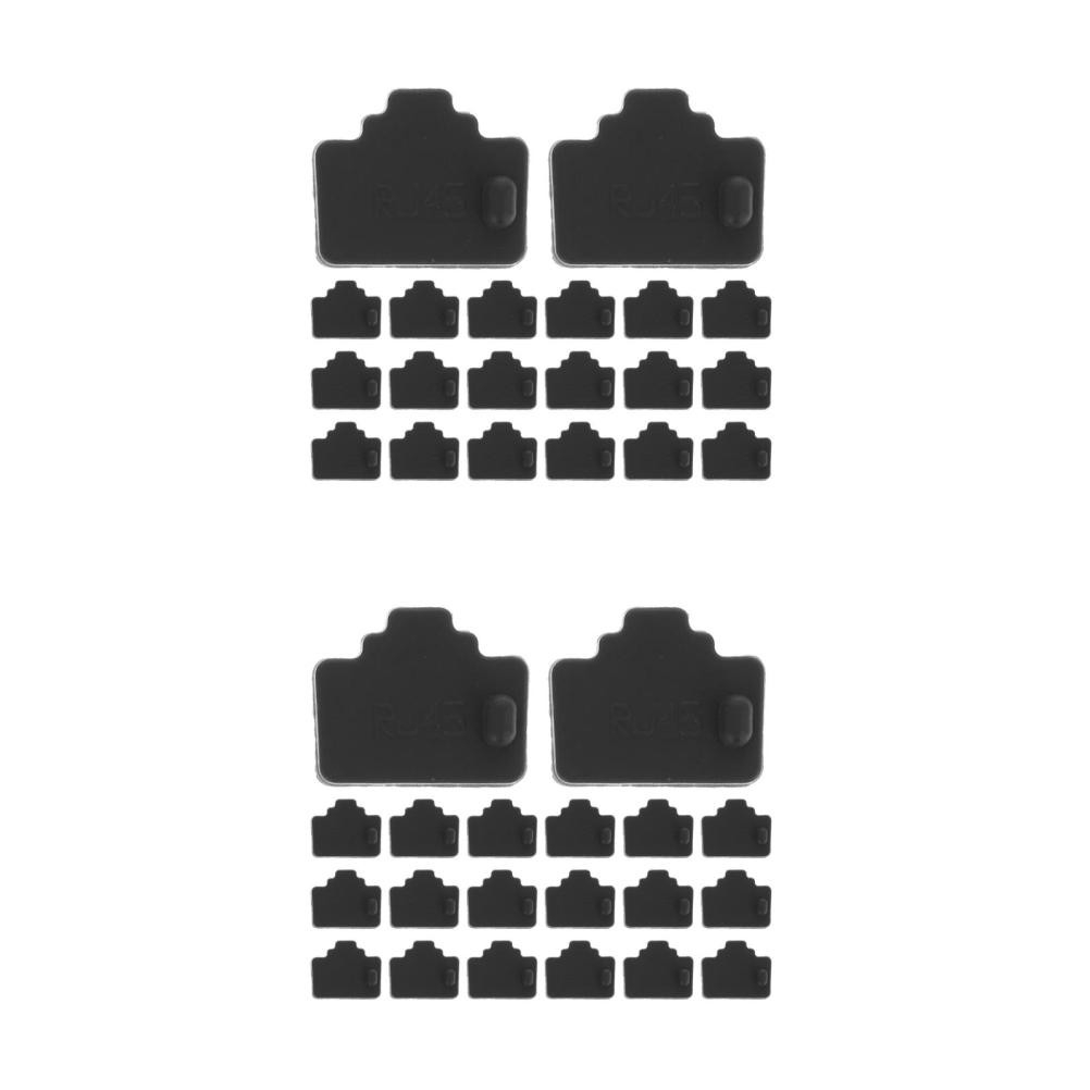 120Pcs Durable Rj45 Ethernet Port Dust Covers for Computer and Router Use