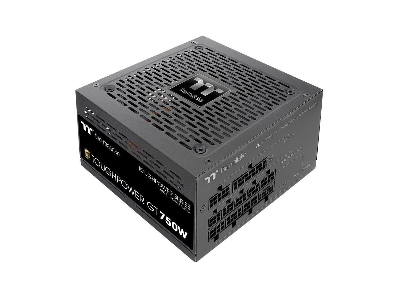 Thermaltake Toughpower GT 750W ATX 3.1 Standard Power Supply; 80 Plus Gold Effic