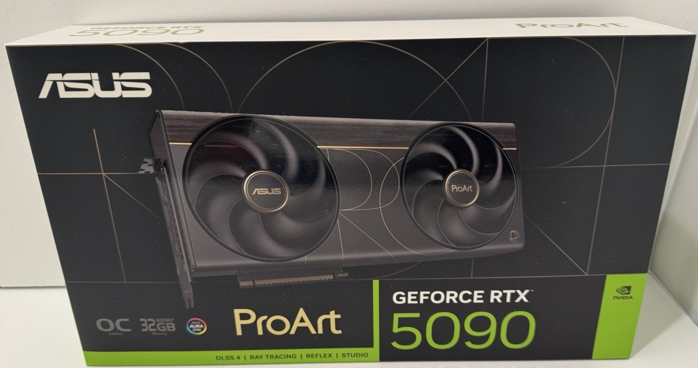 ASUS ProArt GeForce RTX 5090 32GB OC Edition Graphics Card Black with Receipt