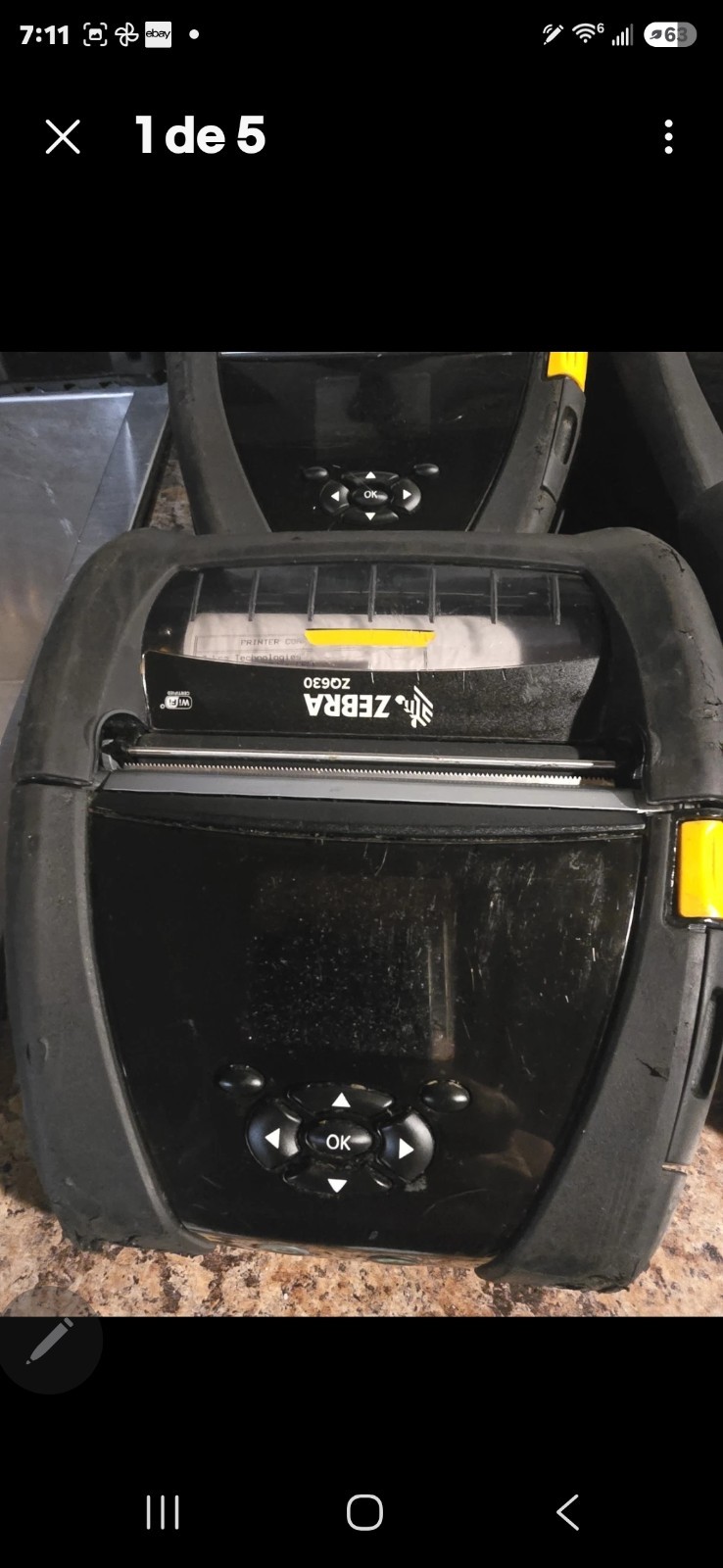 Zebra ZQ630 Mobile Barcode Label Printer Wireless Bluetooth
