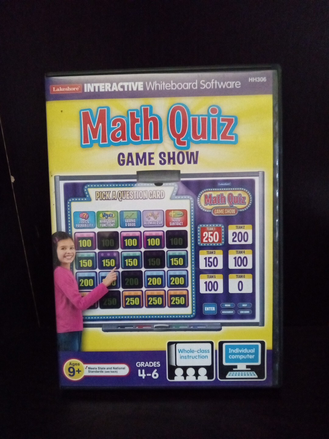 Lakeshore Interactive Math Quiz Game Show - Grades 4-6 Teaching CD-ROM ~ #174h
