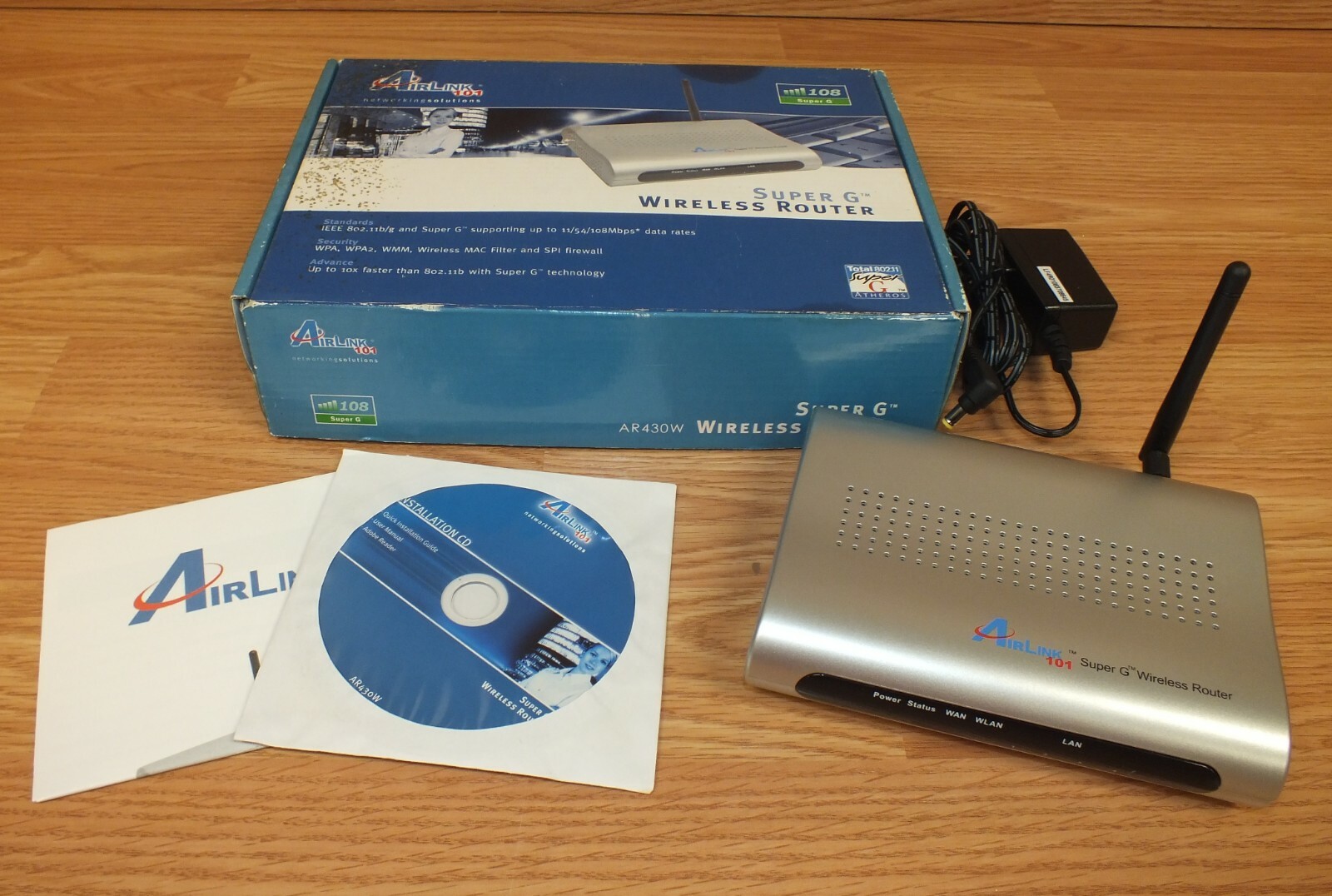 Genuine Airlink (AR430W) 54 Mbps 4-Port 10/100 Wireless G Router