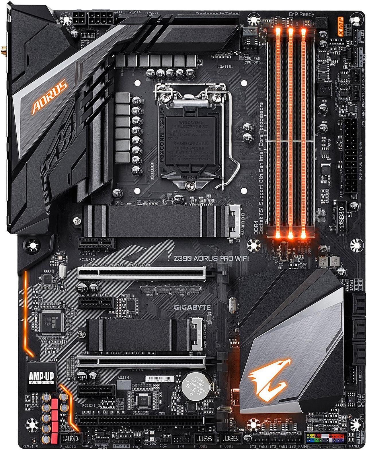GIGABYTE Z390 AORUS PRO WIFI LGA 1151 Intel Z390 ATX Intel Motherboard